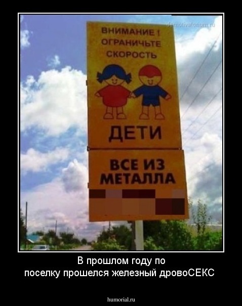 В  прошлом году по поселку прошелся железный дровоСЕКС