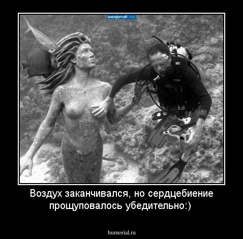 Воздух заканчивался, но сердцебиение прощуповалось убедительно:) 