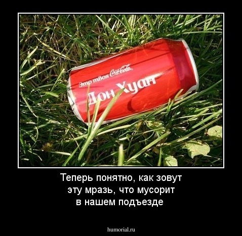 Теперь понятно, как зовут эту мразь, что мусорит в нашем подъезде