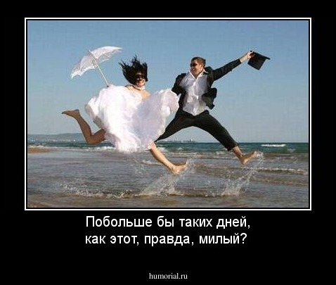 Побольше бы таких дней, как этот, правда, милый?