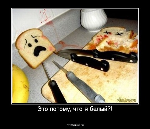 Это потому, что я белый?!