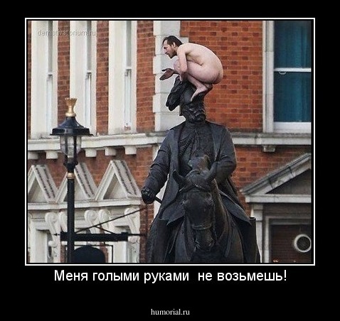 Меня голыми руками  не возьмешь!