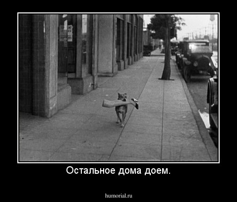 Остальное дома доем.