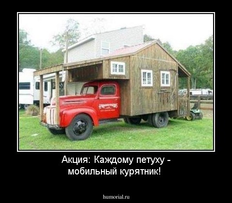 Акция: Каждому петуху - мобильный курятник!