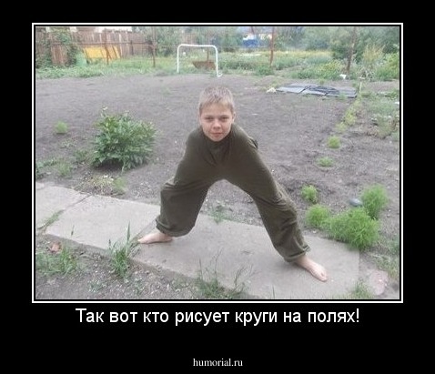 Так вот кто рисует круги на полях!