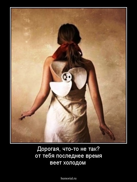 Дорогая, что-то не так? от тебя последнее время веет холодом