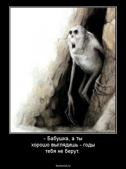 - Бабушка, а ты хорошо выглядишь - годы тебя не берут.