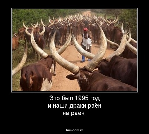 Это был 1995 год и наши драки раён на раён