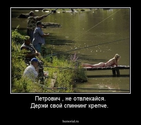 Петрович , не отвлекайся. Держи свой спиннинг крепче.