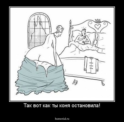 Так вот как ты коня остановила!