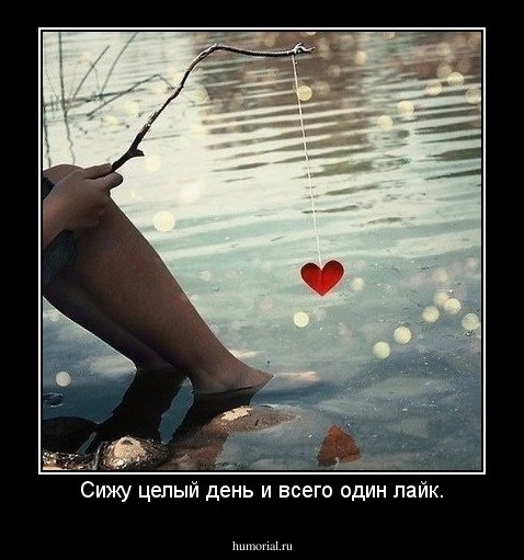 Сижу целый день и всего один лайк.