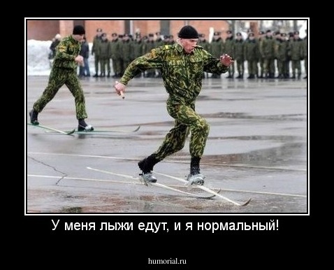 У меня лыжи едут, и я нормальный! 