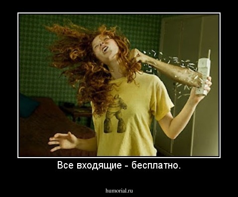 Все входящие - бесплатно.