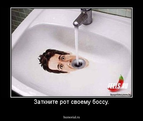 Заткните рот своему боссу.