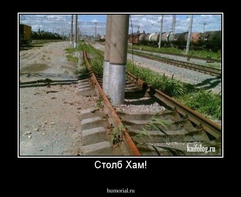 Столб Хам!