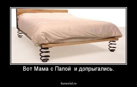 Вот Мама с Папой  и допрыгались.