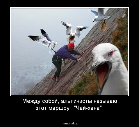 Между собой, альпинисты называю этот маршрут "Чай-хана"