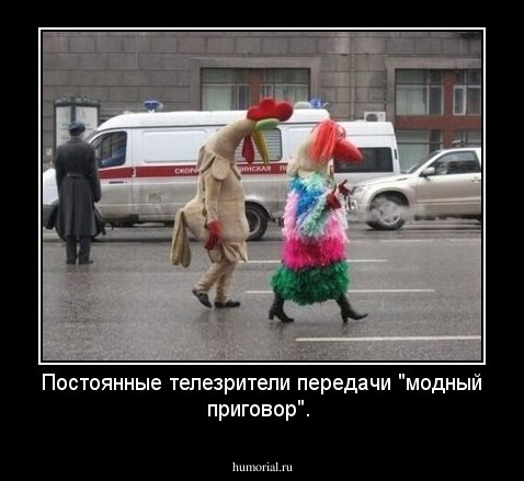 Постоянные телезрители передачи "модный приговор".
