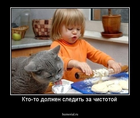 Кто-то должен следить за чистотой 