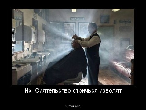 Их  Сиятельство стричься изволят