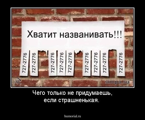 Чего только не придумаешь, если страшненькая.