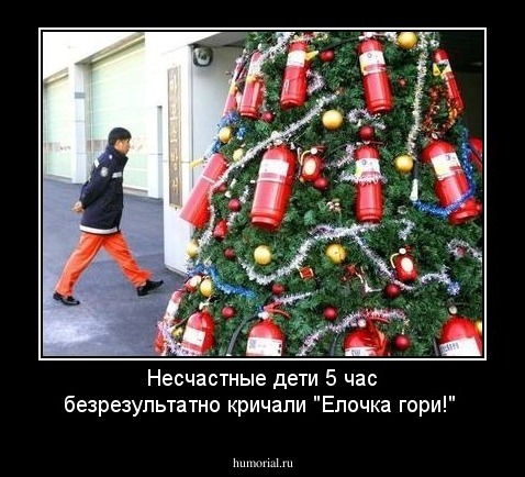 Несчастные дети 5 час безрезультатно кричали "Елочка гори!"