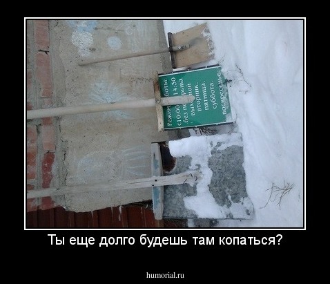 Ты еще долго будешь там копаться?