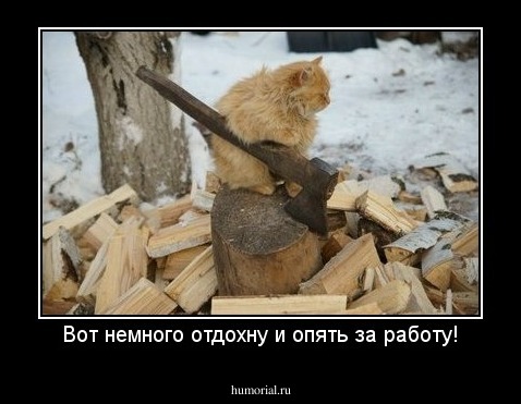 Вот немного отдохну и опять за работу!