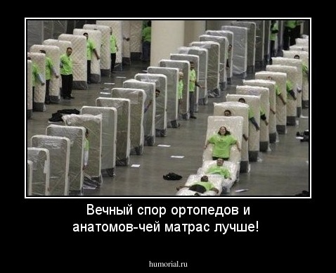 Вечный спор ортопедов и анатомов-чей матрас лучше!