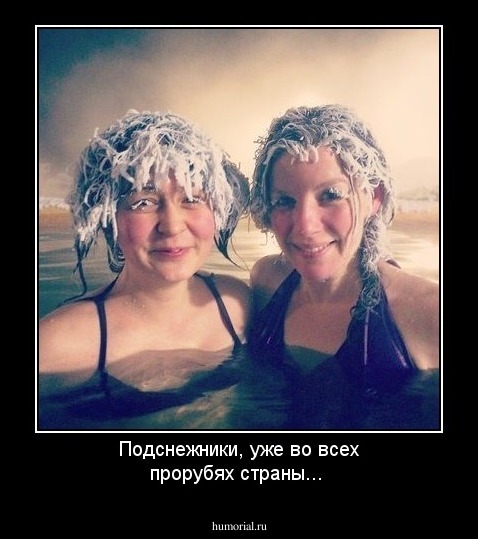 Подснежники, уже во всех прорубях страны...
