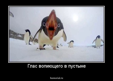 Глас вопиющего в пустыне