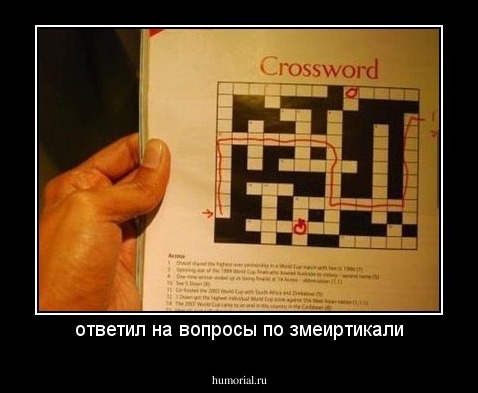 ответил на вопросы по змеиртикали