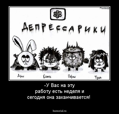 -У Вас на эту работу есть неделя и сегодня она заканчивается!