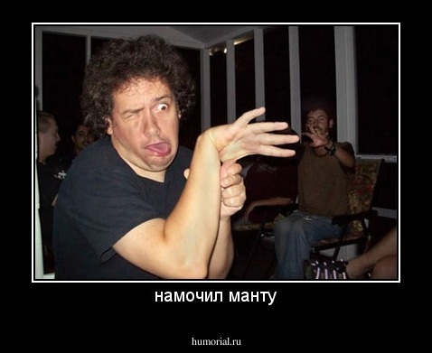 намочил манту