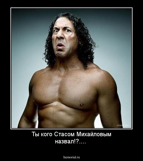 Ты  кого  Стасом  Михайловым  назвал!?....