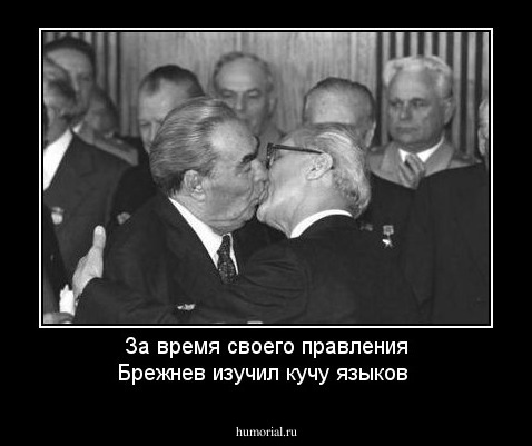 За время своего правления Брежнев изучил кучу языков