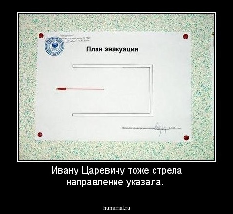 Ивану Царевичу тоже стрела направление указала.