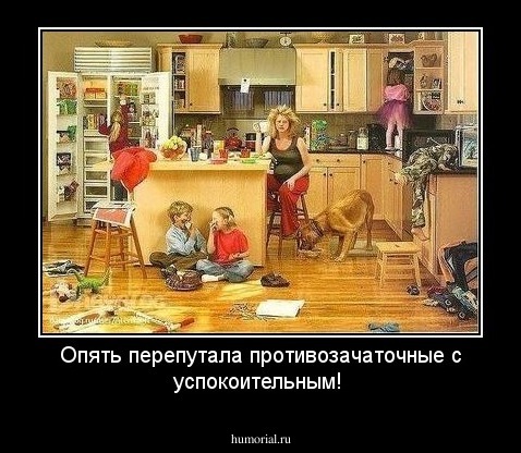 Опять перепутала противозачаточные с успокоительным!