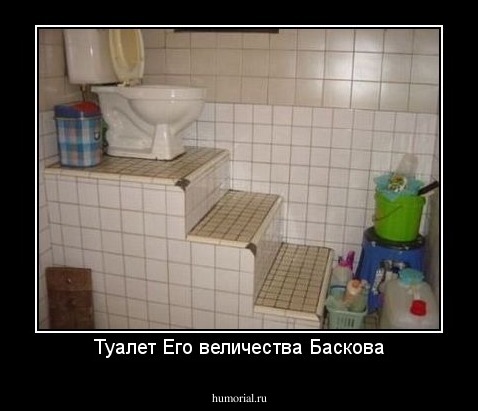 Туалет Его величества Баскова