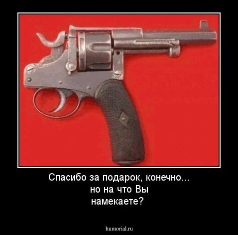 Спасибо за подарок, конечно... но на что Вы намекаете?