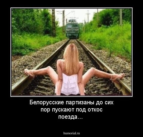 Белорусские партизаны до сих пор пускают под откос поезда...