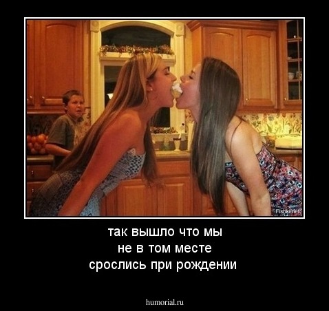 так вышло что мы не в том месте срослись при рождении 