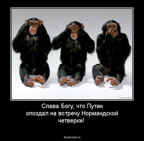 Слава Богу, что Путин опоздал на встречу Нормандской четверки!