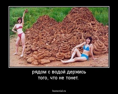 рядом с водой держись того, что не тонет.