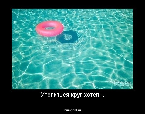 Утопиться круг хотел...