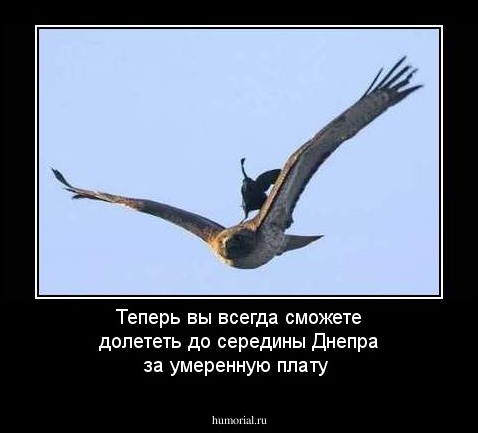 Теперь вы всегда сможете долететь до середины Днепра за умеренную плату