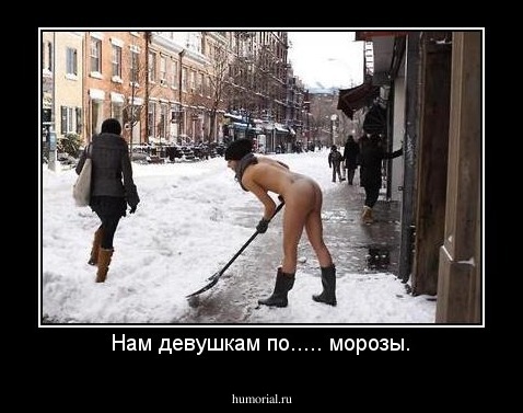 Нам девушкам по..... морозы.