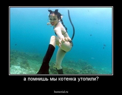 а помнишь мы котенка утопили?