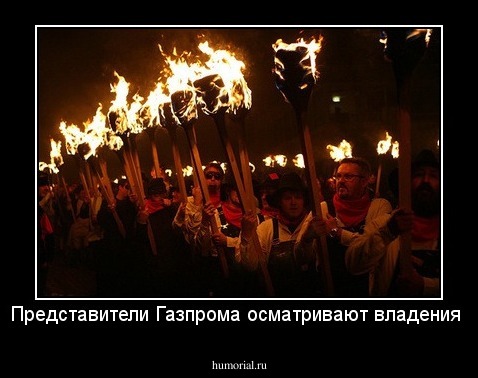 Представители Газпрома осматривают владения