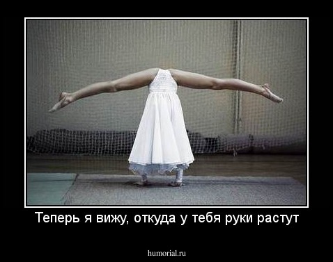 Теперь я вижу, откуда у тебя руки растут